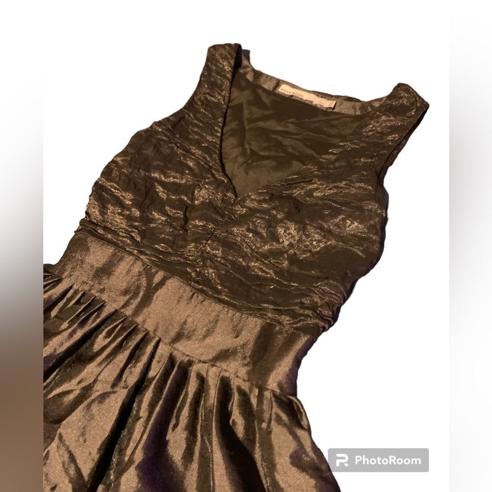 Karen Millen EUC bronze ruched party dress US 4 great Christmas dress! - Picture 5 of 6